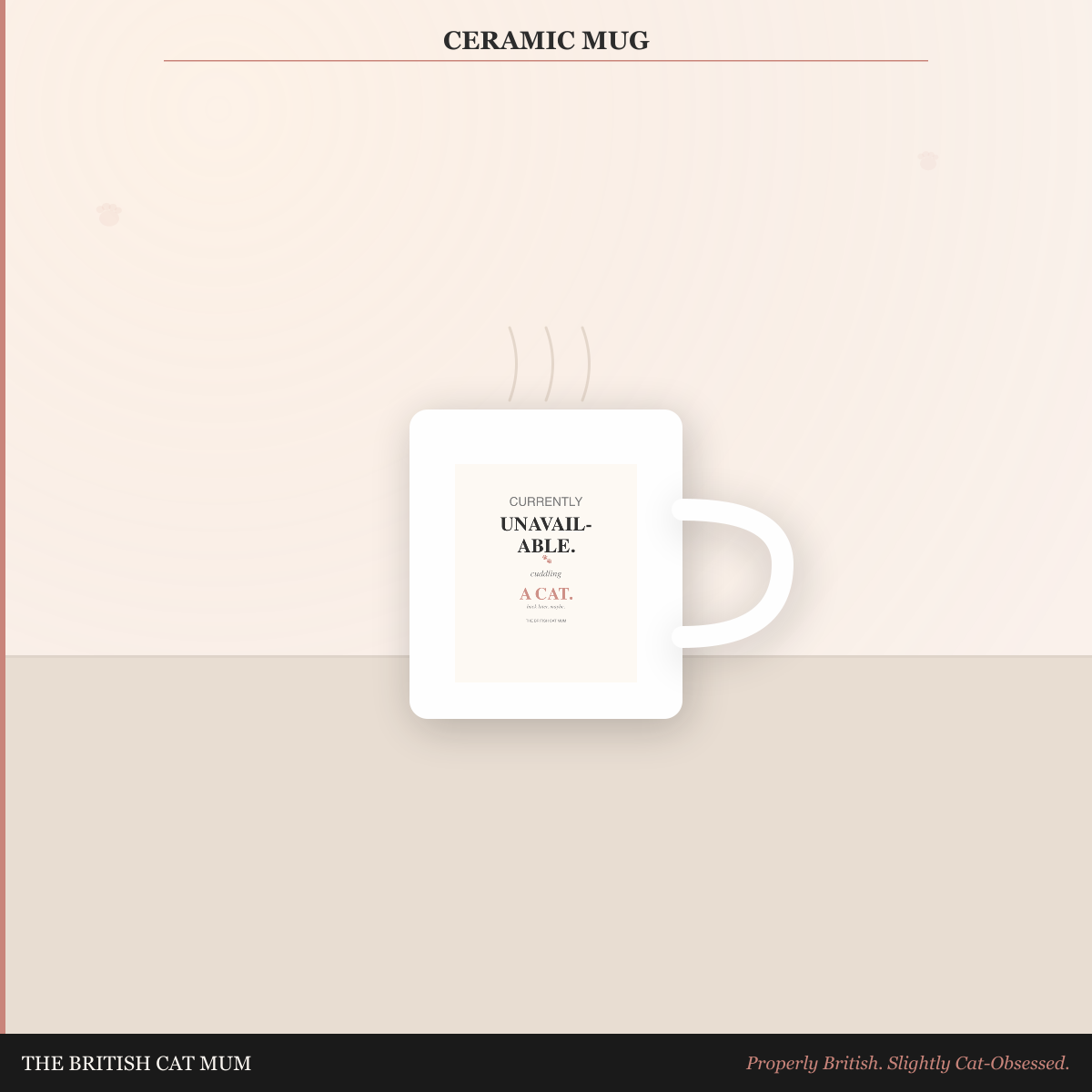 Currently Unavailable. Cuddling A Cat. Mug